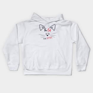 The Cat is in the Detail 3 Kids Hoodie